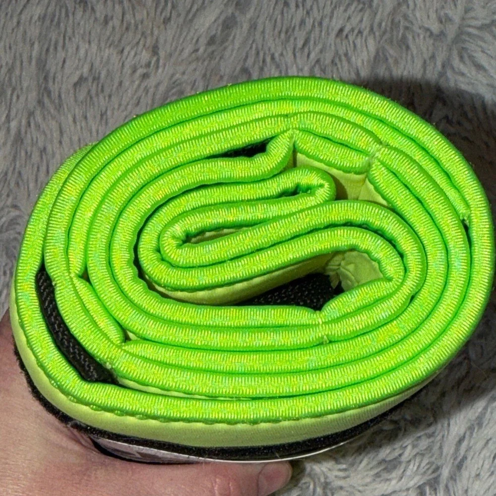 Stubby Strip Vino Wine Carrier Neon Lime Green Neoprene Bottle Insulator Sleeve